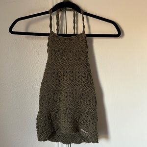 Abercrombie and Fitch crochet halter top